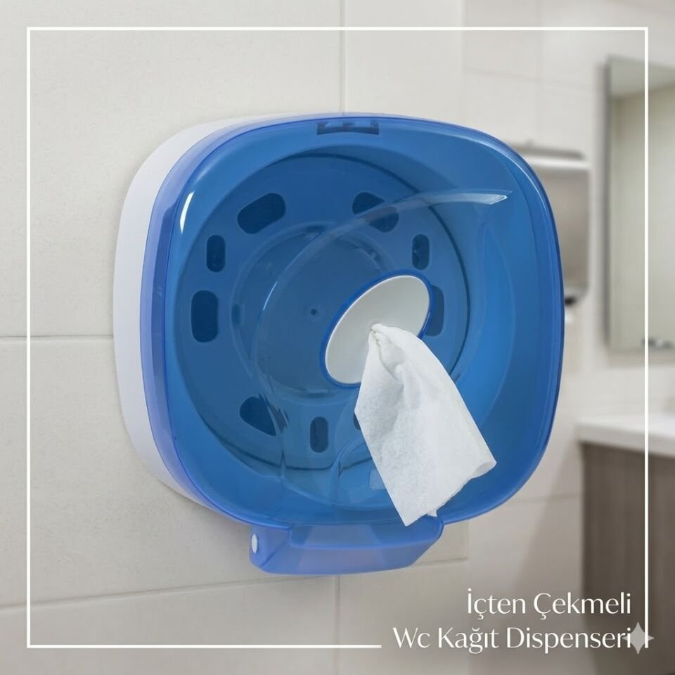 Awion Pratik İçten Çekmeli Wc Kağıt Dispenseri Şeffaf