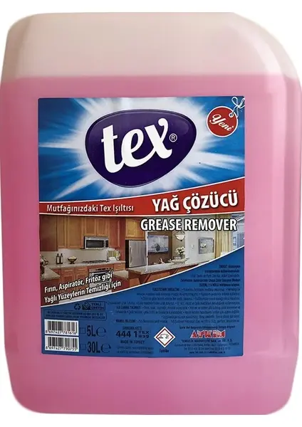 Tex Yağ Çözücü 5 Kg Tex Yağ Çözücü 5 Kg