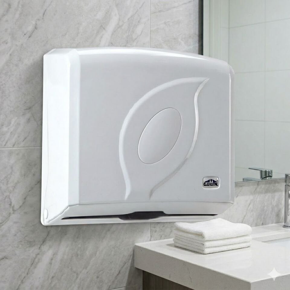 Awion Z Katlı Kagıt Havlu Dispenseri , Jumbo ,Beyaz