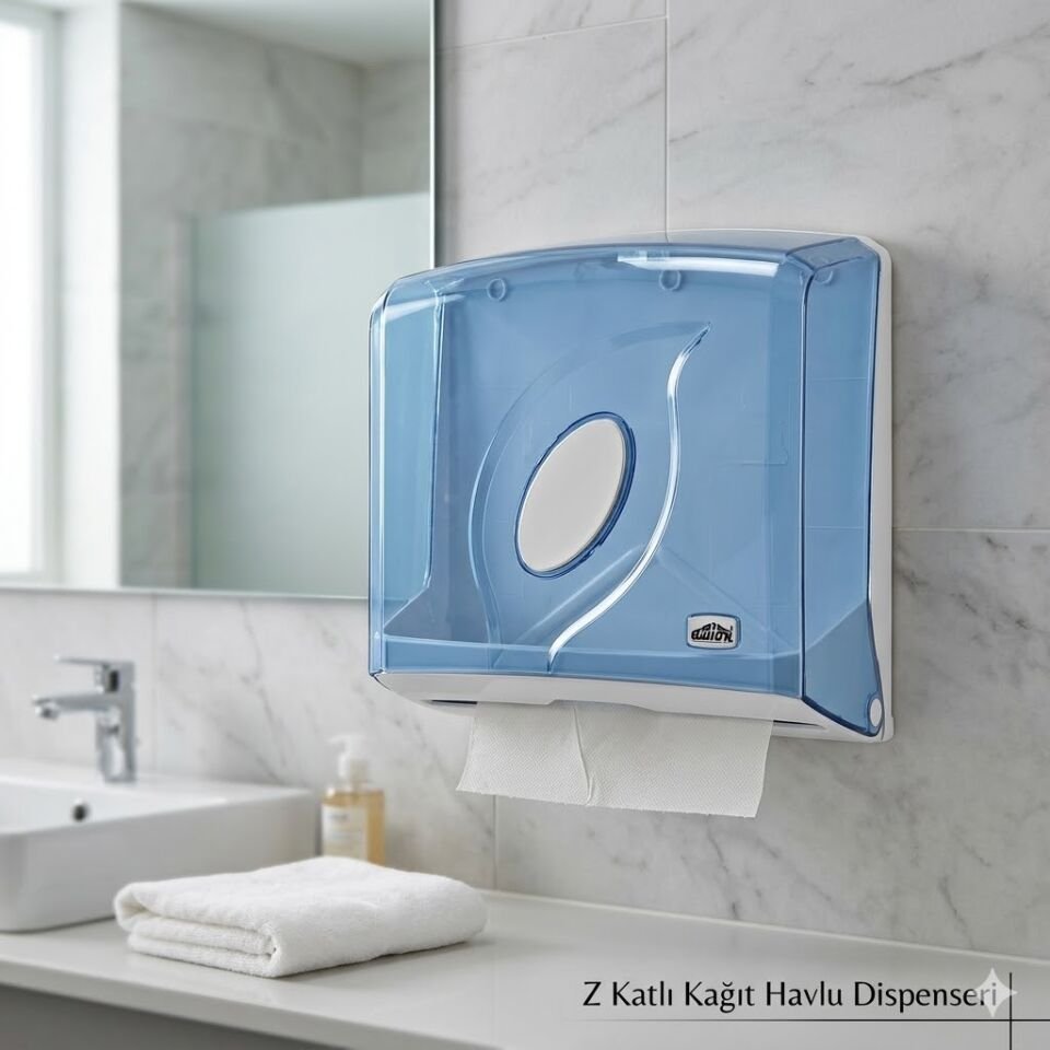 Awion Z Katlı Kagıt Havlu Dispenseri Jumbo Şeffaf
