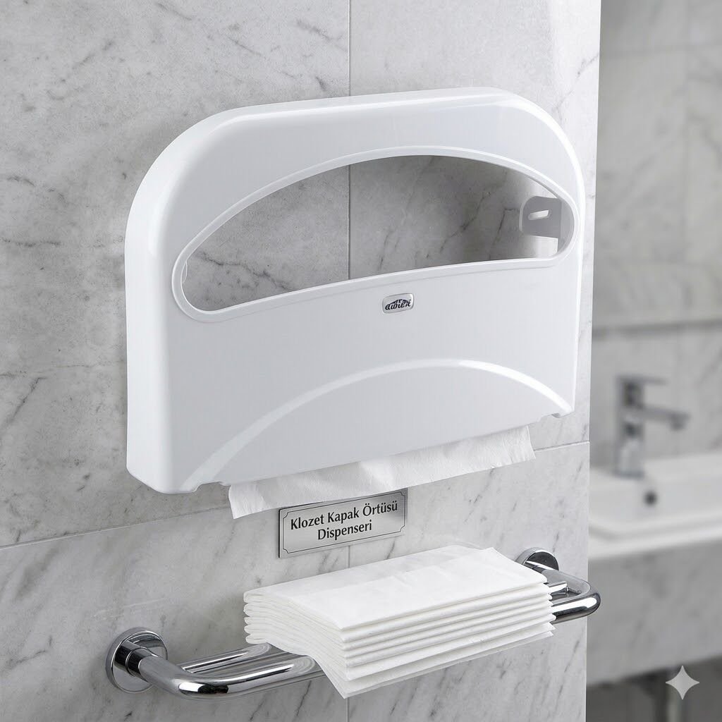 Awion Klozet Kapak Örtüsü Dispenseri Beyaz