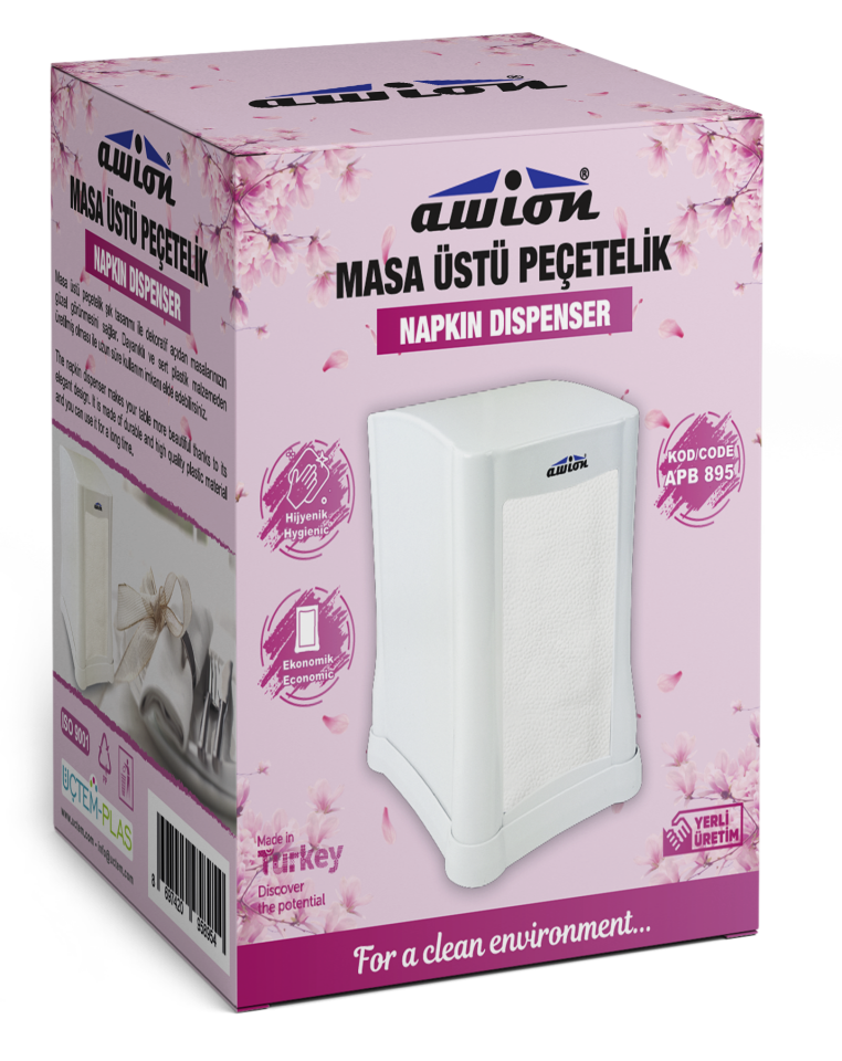 Awion Masa Üstü Peçetelik , Beyaz