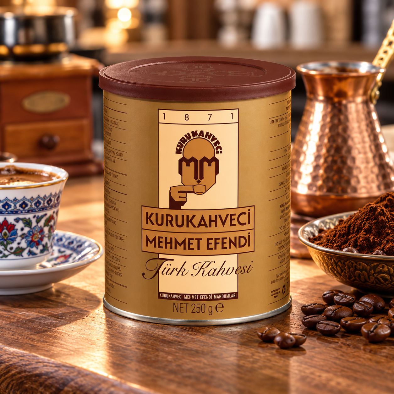 Mehmet Efendi Türk Kahvesi 250 Gr 12 Adet