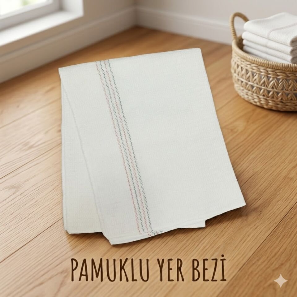 Pamuklu Yer Bezi, 55X70 Cm, 10'Lu Paket, 230 Gsm