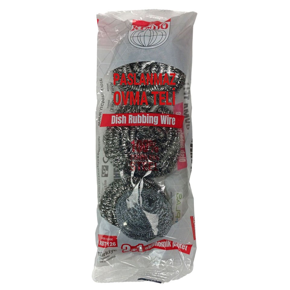 Rındo Bulaşık Ovma Teli 2+1 13 Gr X 3