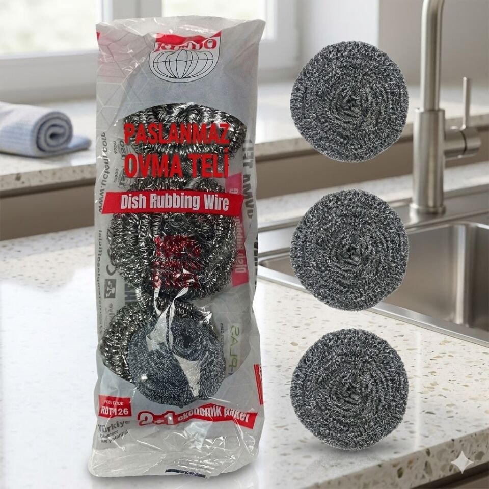 Rındo Bulaşık Ovma Teli 2+1 13 Gr X 3