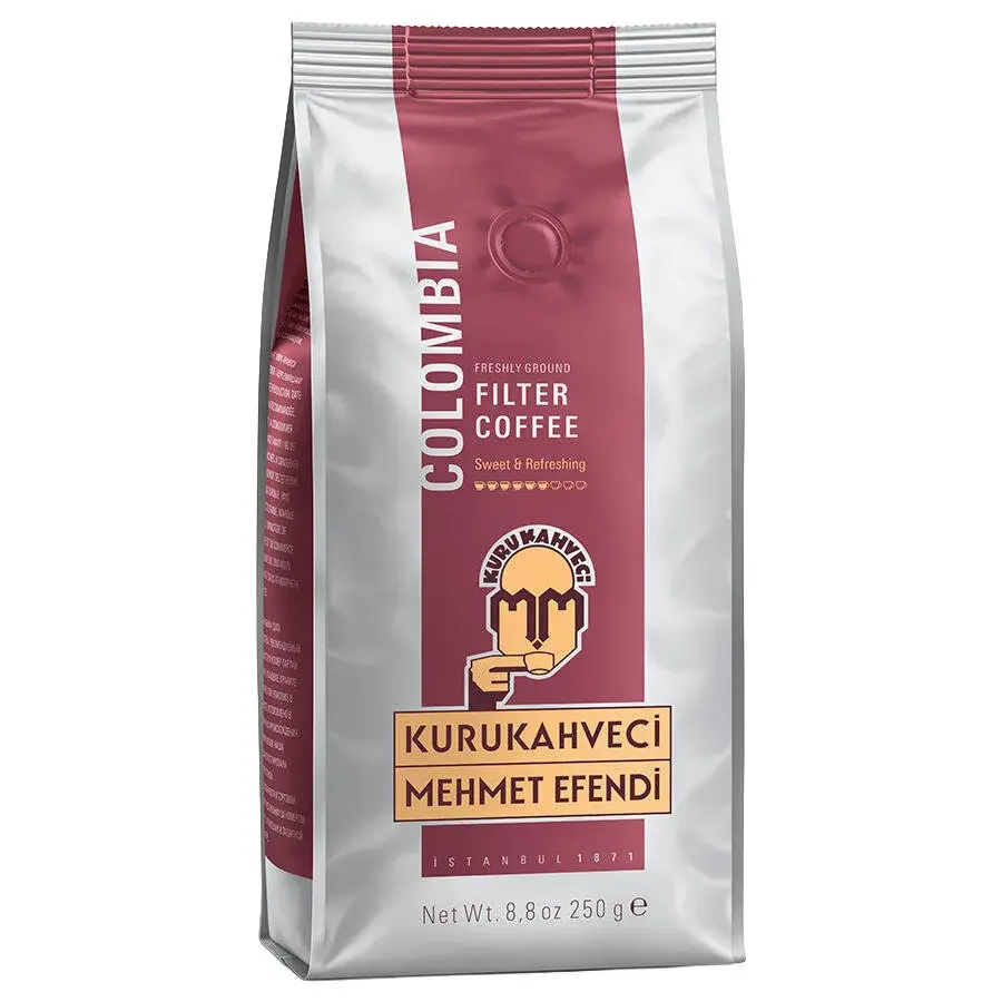 Mehmet Efendi Filtre Kahve Colombian 250 Gr 12 Adet