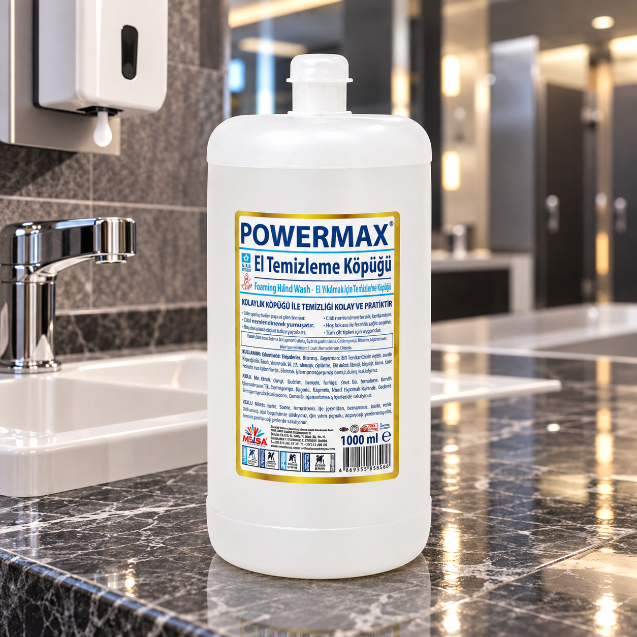 Powermax Kartuşlu Köpük El Sabunu Aparata Göre 1000 Ml