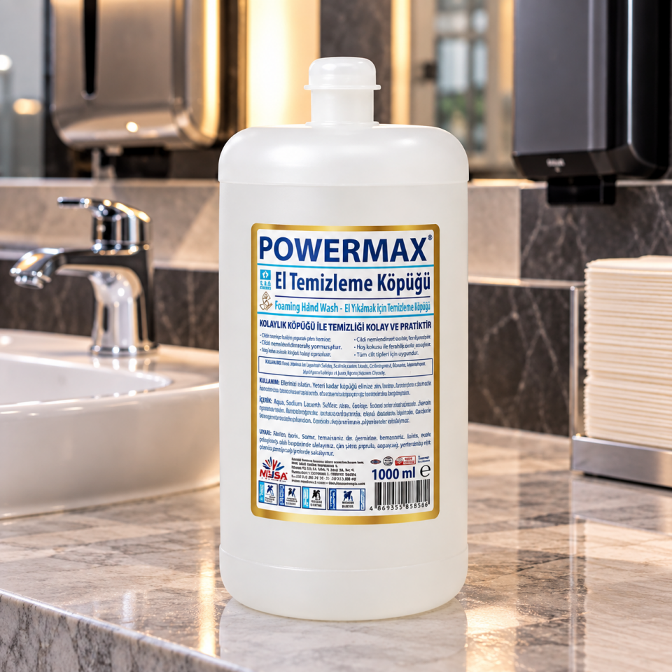 Powermax Kartuşlu Köpük El Sabun Aparata Göre 1000 Ml 12 Adet