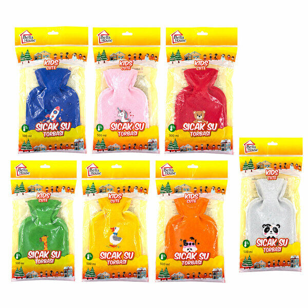 Bella House Kids Cute Çocuk Polarlı Sıcak Su Torbası 500 Ml