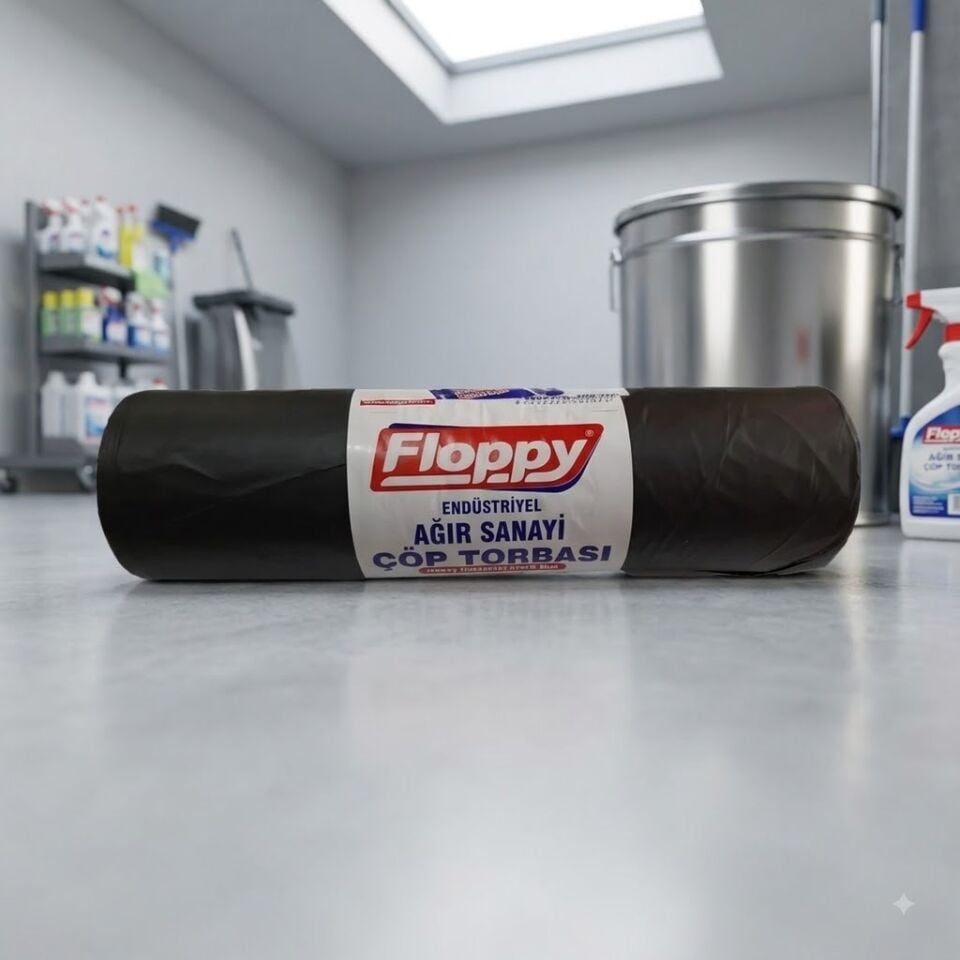 Floppy Jumbo Çöp Poşeti Siyah 800 Gr 80*110