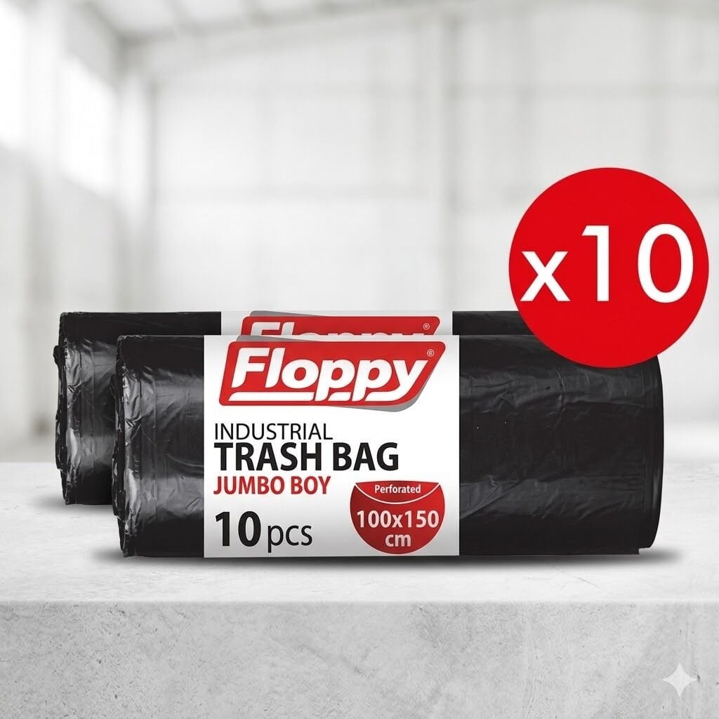 800 Gr Flopy  Hantal Çöp Poşeti Siyah 100*150 Cm