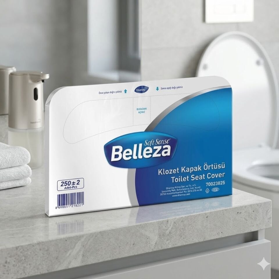 Belleza Klozet Kapak Örtüsü 1 Katlı 250 Yaprak