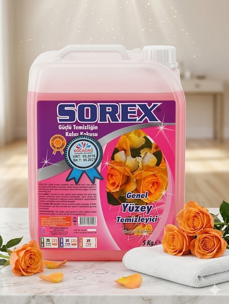 Sorex Parfümlü Genel Yüzey Temizleyici 5 Litre
