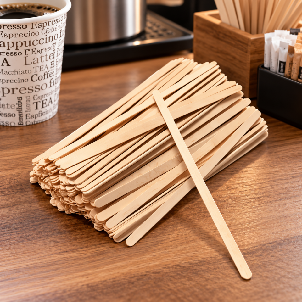Bambu Ahşap Karıştırıcı 400 Lü