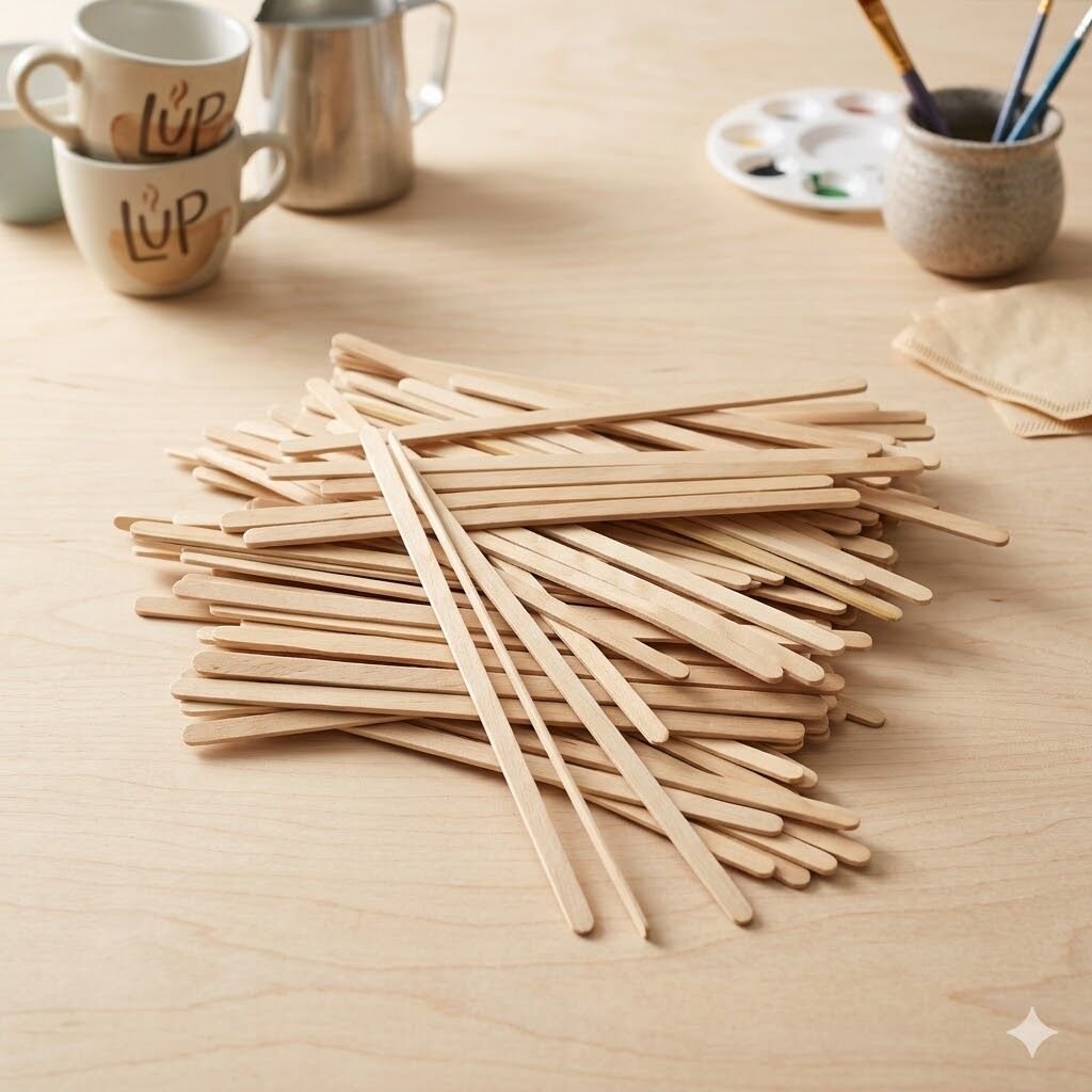 Bambu Ahşap Karıştırıcı 400 Lü
