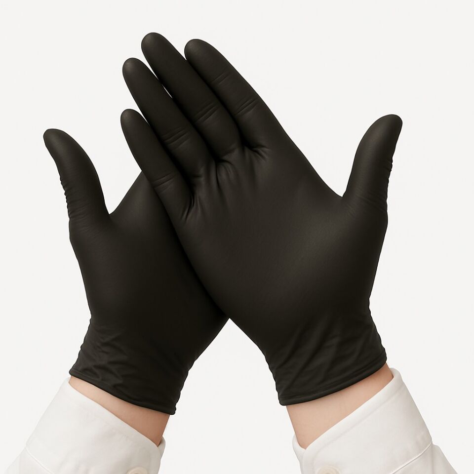 Siyah Nitril Eldiven Latex M Beden 100 Lü