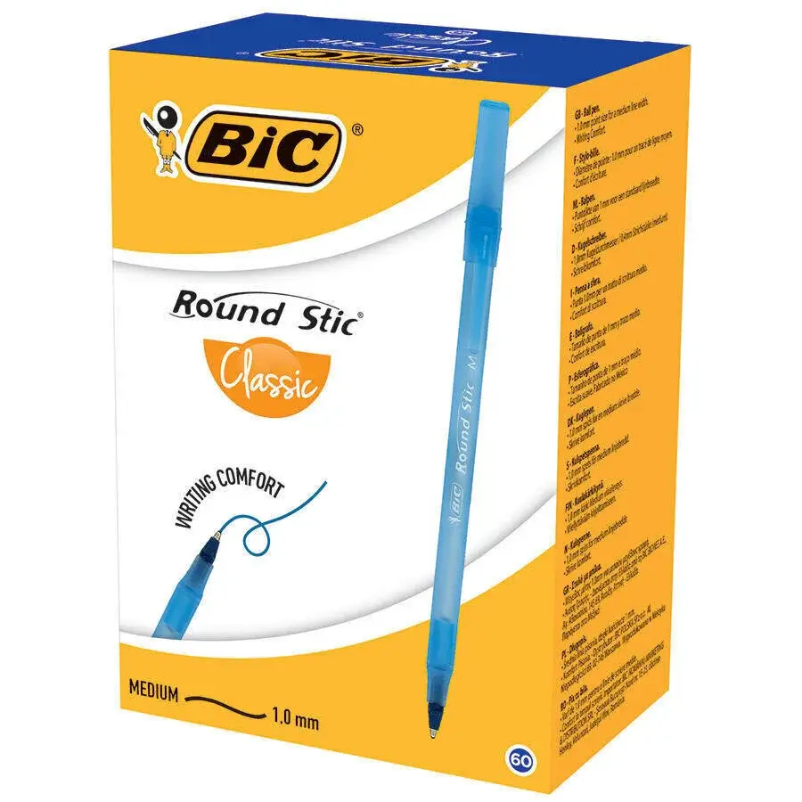 Bic Round Tükenmez Kalem 1.0 Mavi 60 Lı