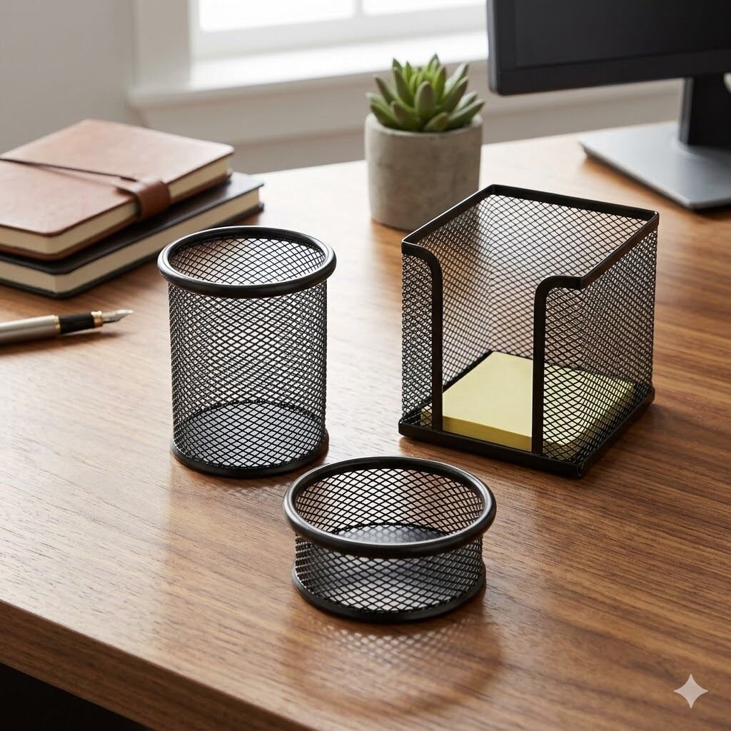 Bion 9302 3 Lü Perfore Masaüstü Seti Kalemlik