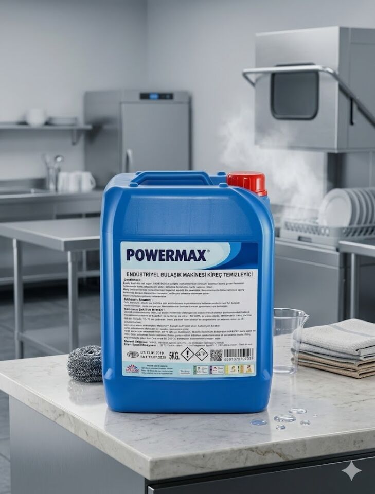 Powermax  Endüstriyel Bulaşık Makinesi Kireç Giderici 5 Kilo