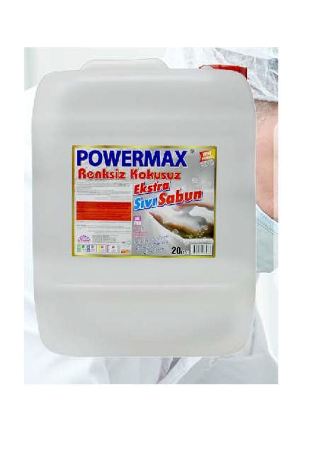 Powermax Kokusuz Renksiz Sıvı El Sabunu 20 Kg