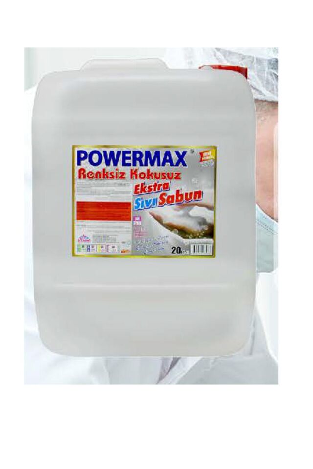 Powermax Kokusuz Renksiz Sıvı El Sabunu 20 Kg