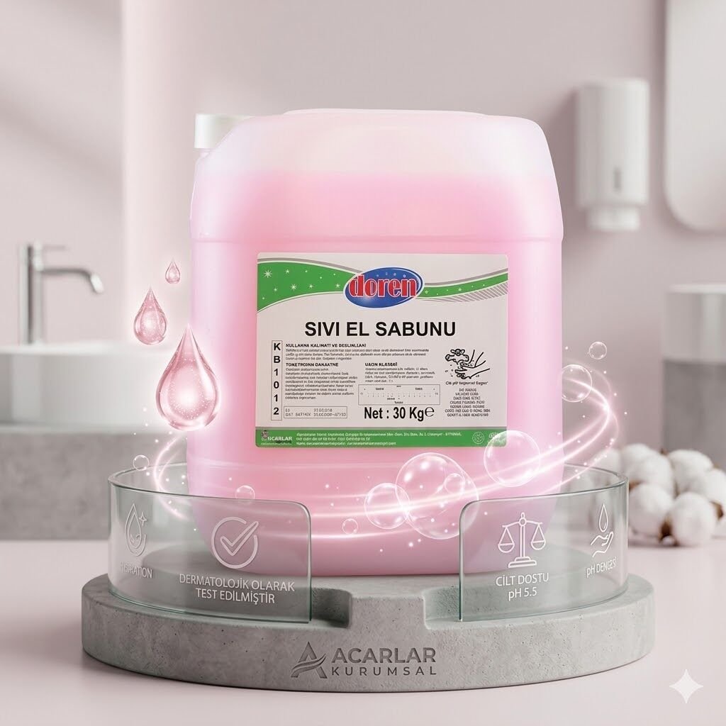 Doren Sıvı El Sabunu Pembe 30 Kg