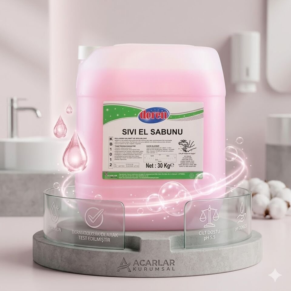 Doren Sıvı El Sabunu Pembe 30 Kg