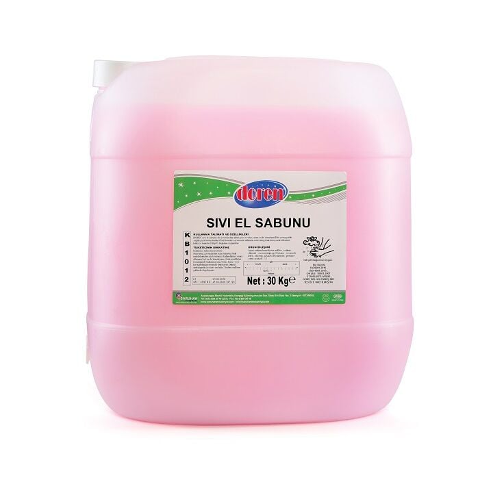 Doren Sıvı El  Sabunu Yıkama Maddesi Pembe/Liquid Hand Was KB1012 (30 Kg)