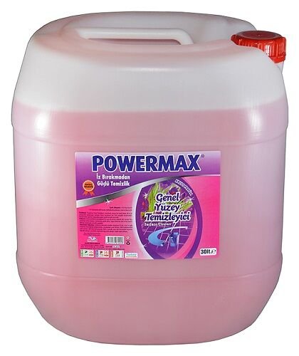 Powermax Parfümlü Yüzey Temizleyici 30 Lt.Pembe Çicek*Lavanta