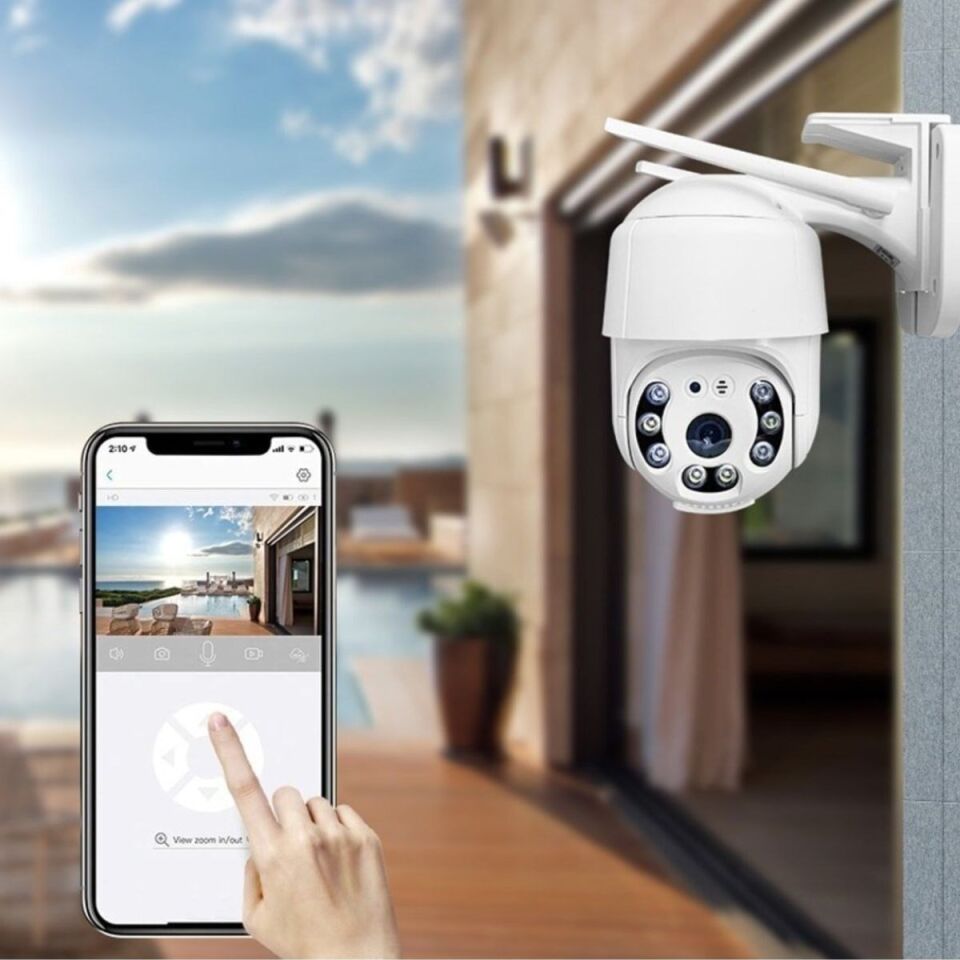 IP Wifi Network Güvenlik Kamerası Wifi Kamera 20 MP HD Lens İç Dış Mekan Suya Danıklı