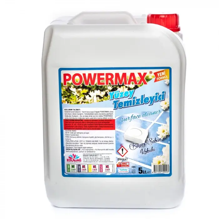 Powermax Beyaz Sabun Kokulu Yüzey Temizleyici 5 Lt
