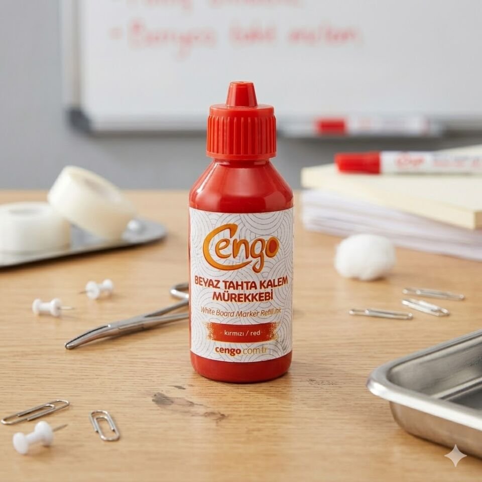 Cengo Tahta Kalem Mürekkebi Kırmızı 100 Ml