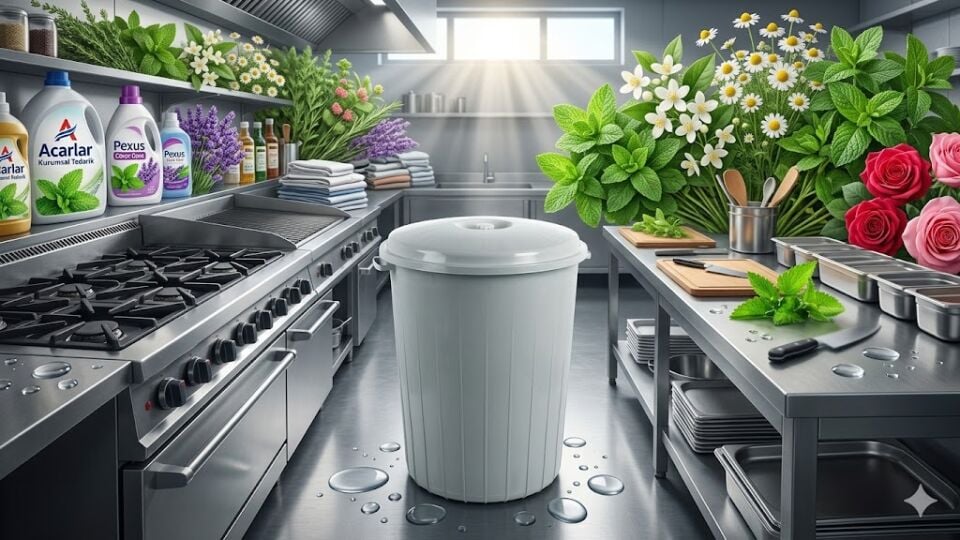 Çöp Kovası Yuvarlak Kapaklı 50 Litre