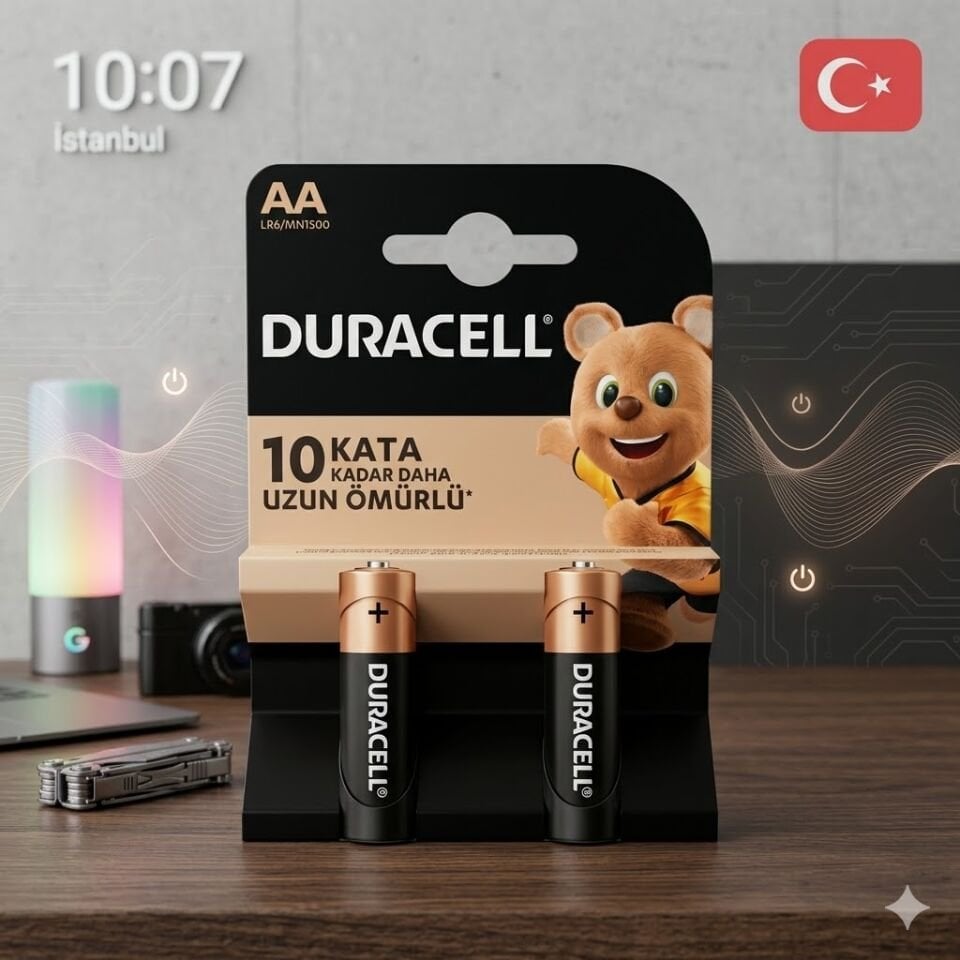 Duracell Aa 2'Li Kalın Pil