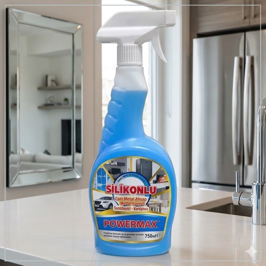 Powermax Silikonlu Cam Temizleyici 750 Ml Trigerli