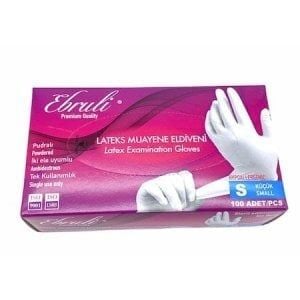 Ebruli Pudralı  S Beden Lateks Eldiven