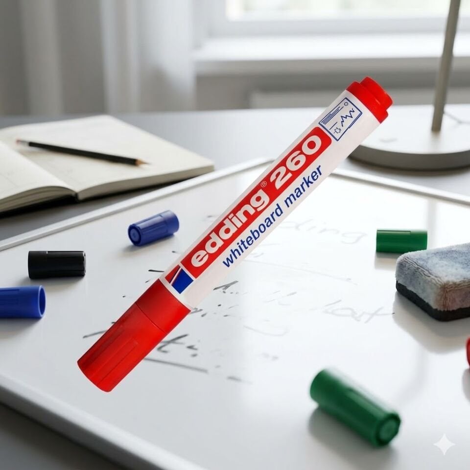 Edding 260 Kullanat Tahta Kalemi Kırmızı