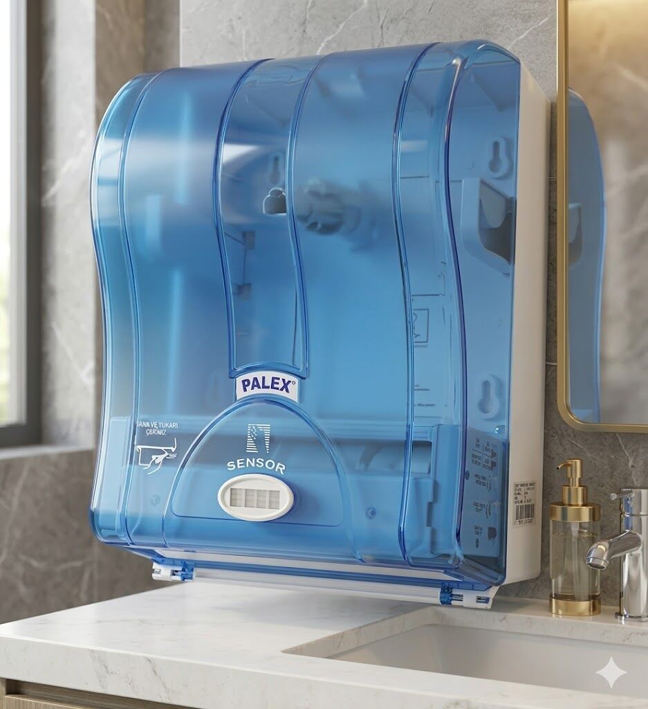 Prestij Otomatik Havlu Dispenseri Şeffaf Mavi