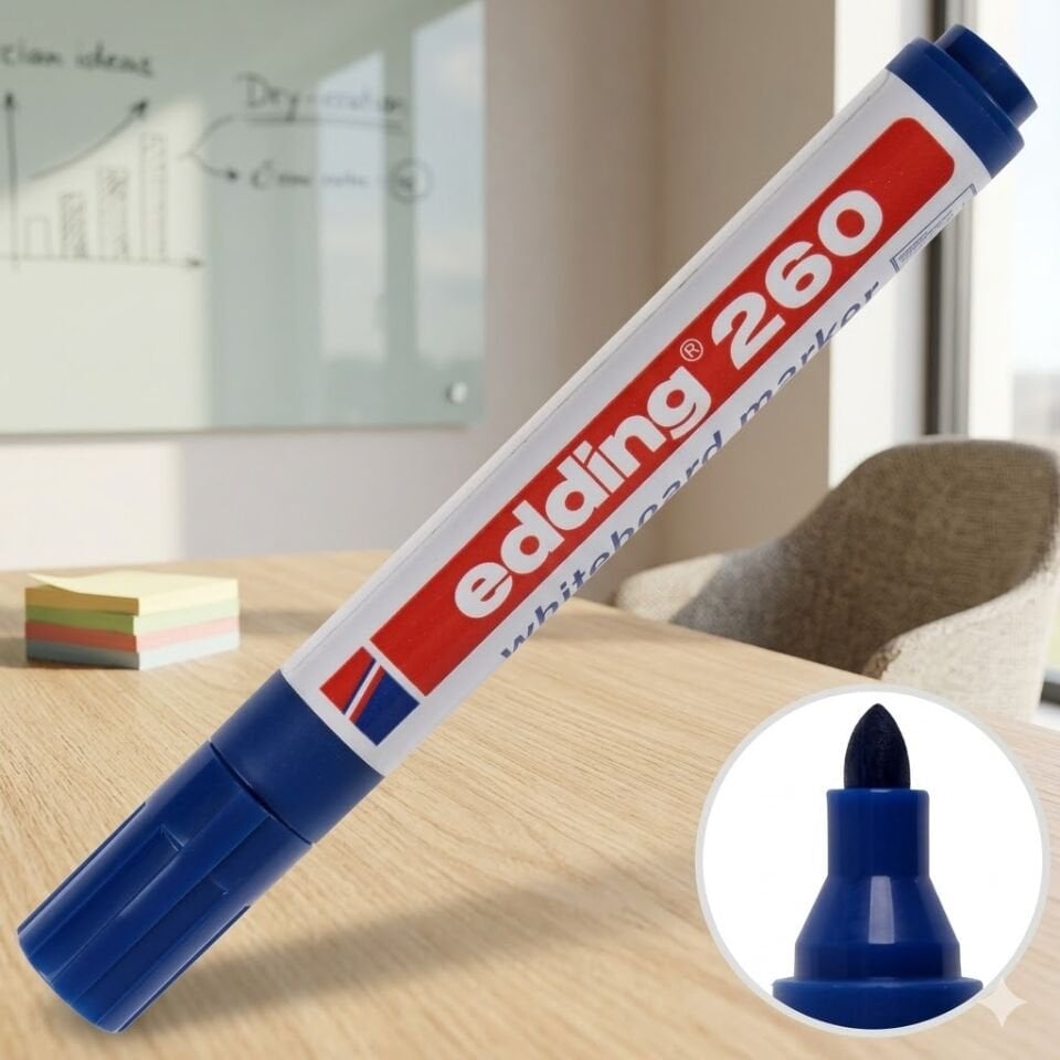 Edding 260 Kullanat Tahta Kalemi Mavi