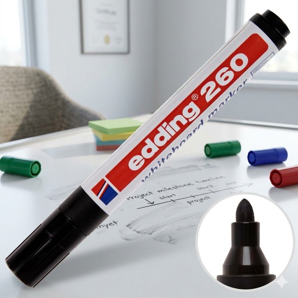 Edding 260 Kullanat Tahta Kalemi Siyah