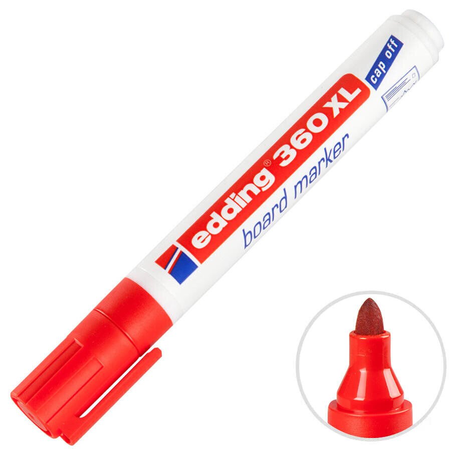 Edding 360Xl Kırmızı Tahta Kalemi