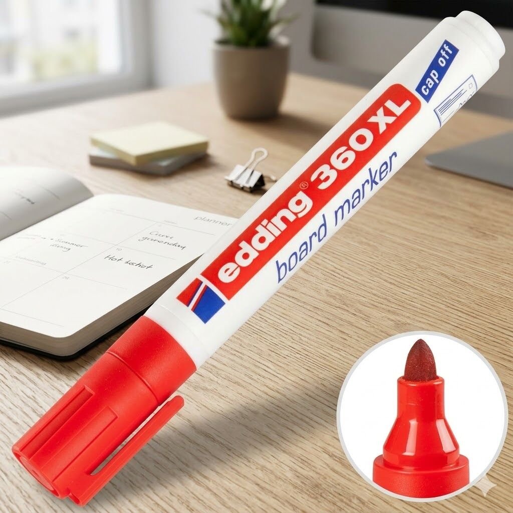 Edding 360Xl Kırmızı Tahta Kalemi