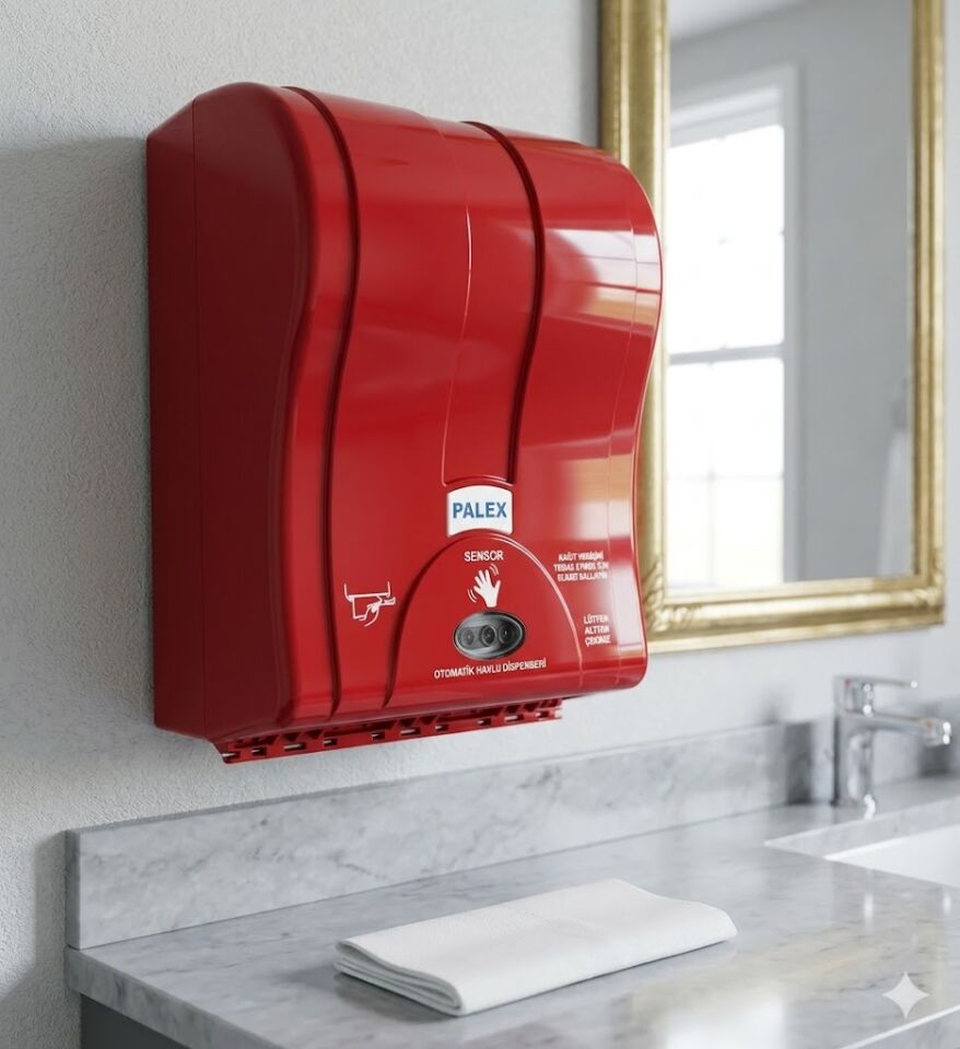 Prestij Otomatik Havlu Dispenseri Kırmızı