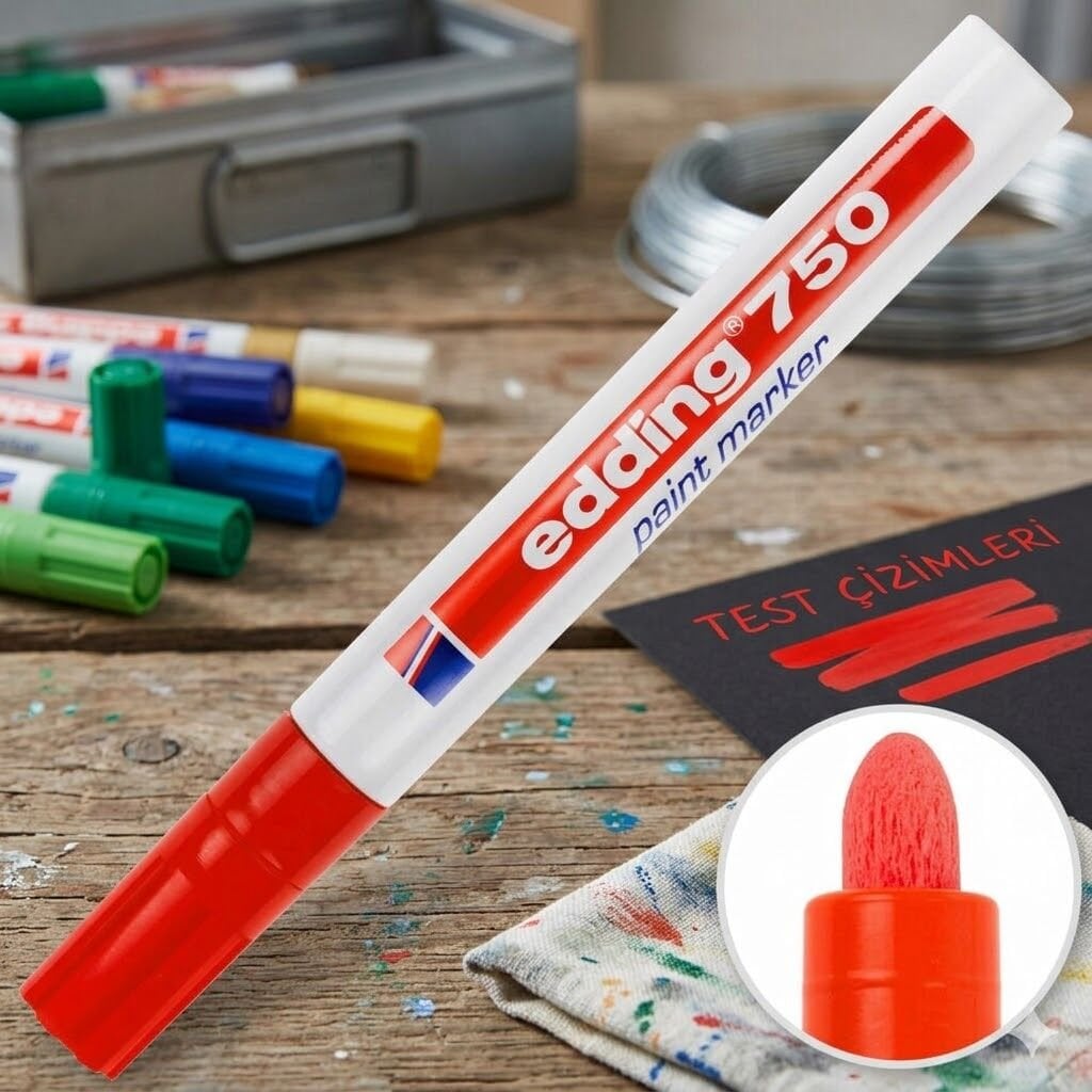 Edding 750 Kırmızı Marker Kalem