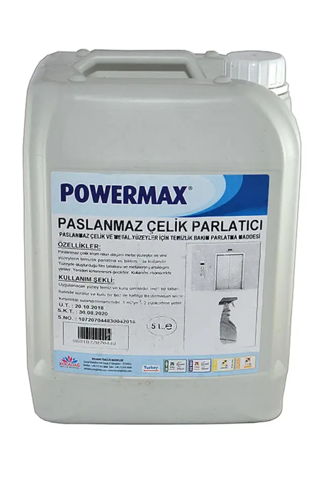 Powermax Aplus Metal Ve Çelik Parlatıcı Temizleyici 5 Kg