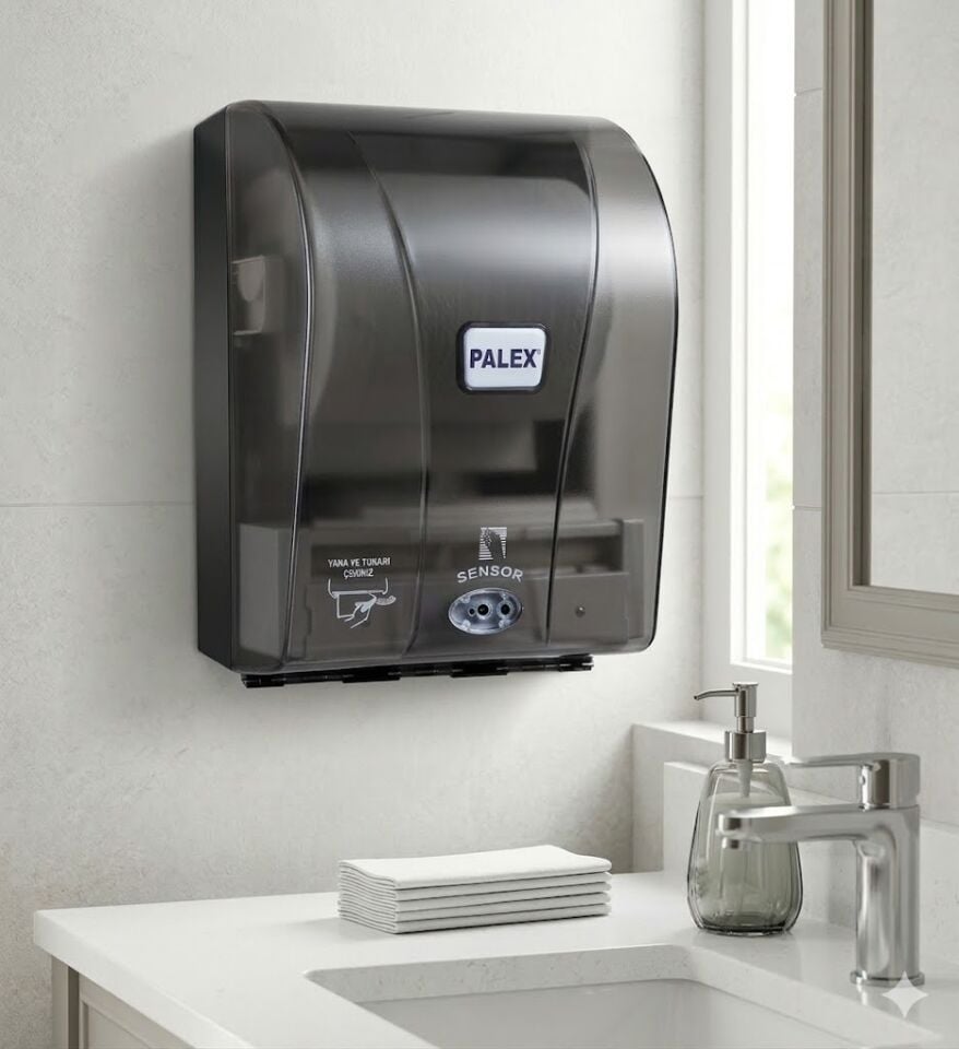 Otomatik Havlu Dispenseri Şeffaf Füme