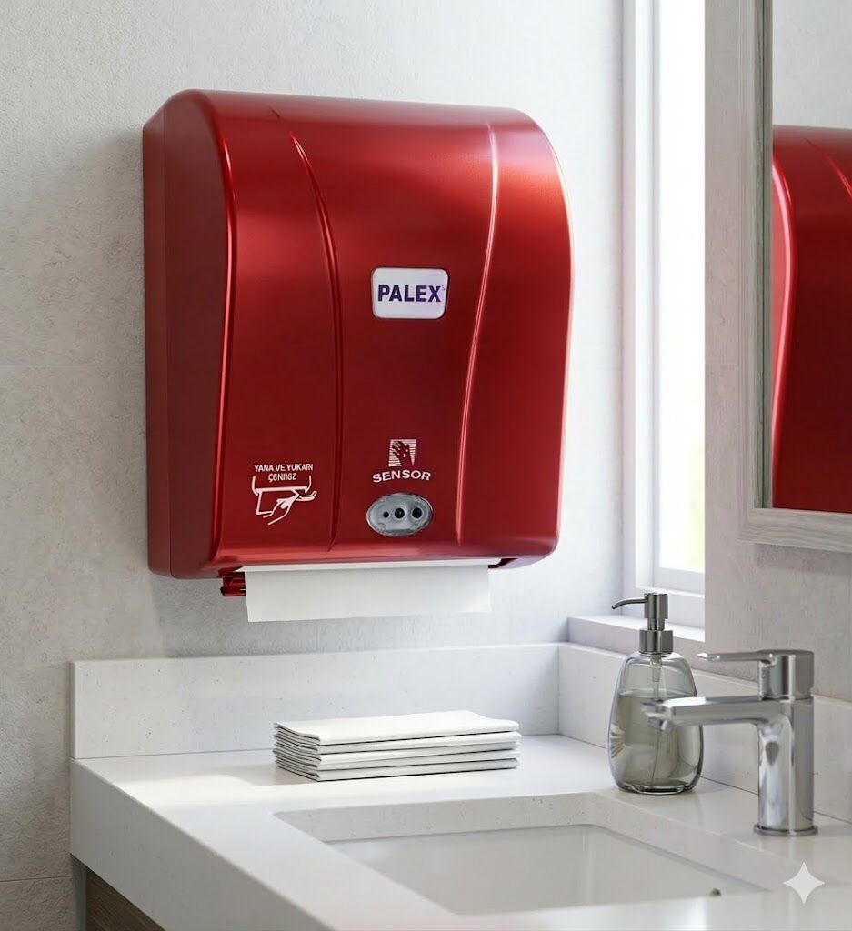 Otomatik Havlu Dispenseri Kırmızı