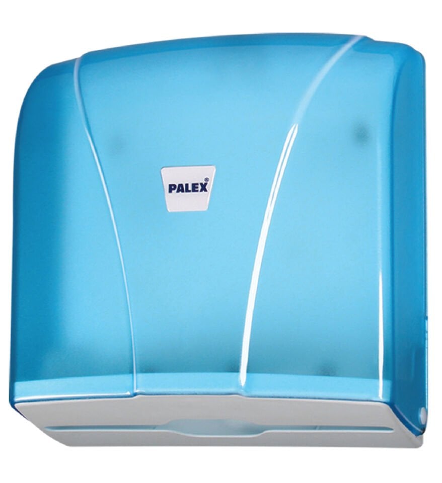 Z Katlı Kağıt Havlu Dispenseri Şeffaf Mavi