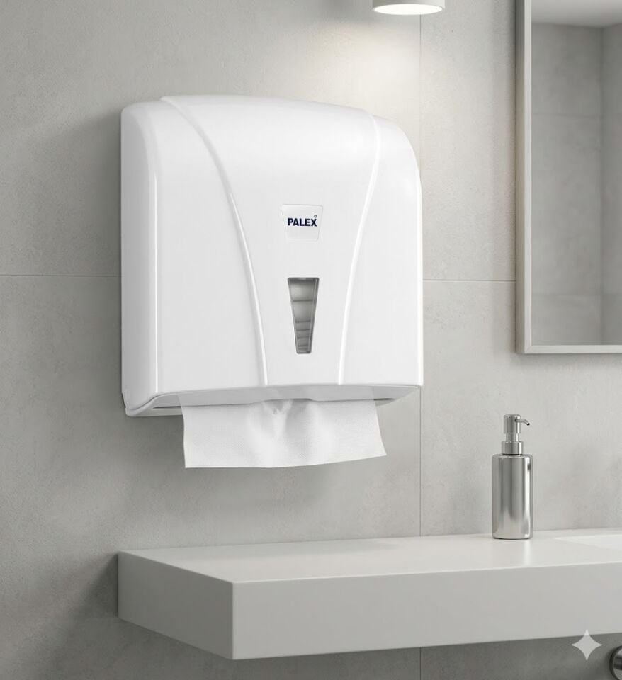Z Katlı Kağıt Havlu Dispenseri Beyaz